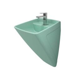 Bocchi Firenze Asma Monoblok Lavabo, 48 cm, Mat Mint Yeşil 1082-033-0126 - 1