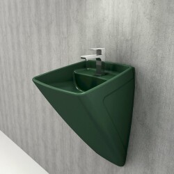 Bocchi Firenze Asma Monoblok Lavabo, 48 cm, Mat Yeşil 1082-027-0126 - 2