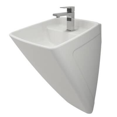 Bocchi Firenze Asma Monoblok Lavabo, 48 cm, Parlak Beyaz 1082-001-0126 - 1