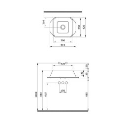 Bocchi Firenze Çanak Lavabo Mat Buz Mavisi 1005-029-0125 - 3