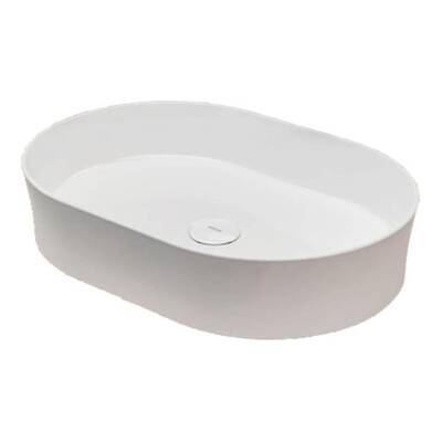 Bocchi Lavabo Tezgah Üstü Elips 55X38 cm Parlak Beyaz 1521-001-0125 - 2