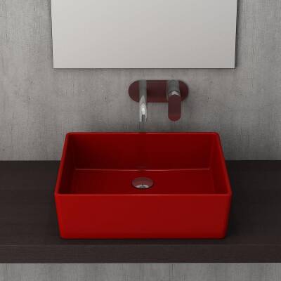 Bocchi Milano Çanak Lavabo 50 cm Parlak Kırmızı 1215-019-0125 - 2