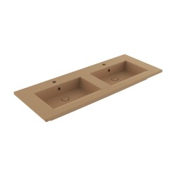 Bocchi Milano Çift Gözlü Lavabo 120 cm Mat Kaşmir 1111-011-0126 - 1