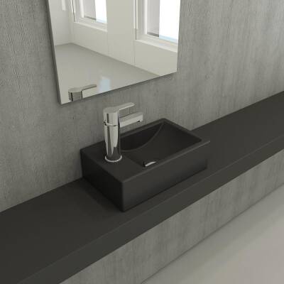 Bocchi Milano Dar Sol Lavabo 37 Cm Mat Antrasit 1418-020-0126 - 2