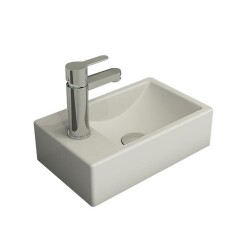 Bocchi Milano Dar Sol Lavabo 37 Cm Mat Beyaz 1418-002-0126 - 1