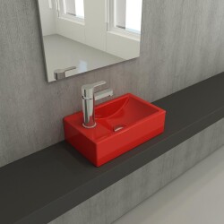 Bocchi Milano Dar Sol Lavabo 37 Cm Parlak Kırmızı 1418-019-0126 - 2