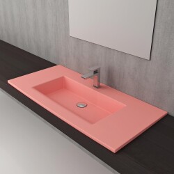 Bocchi Milano Etajerli Lavabo 100 cm Mat Somon 1105-032-0126 - 2