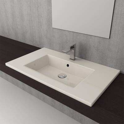 Bocchi Milano Etajerli Lavabo 100 cm Parlak Bisküvi 1105-014-0126 - 2