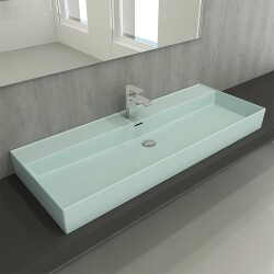 Bocchi Milano Etajerli Lavabo 120 cm Mat Buz Mavi 1394-029-0126 - 2