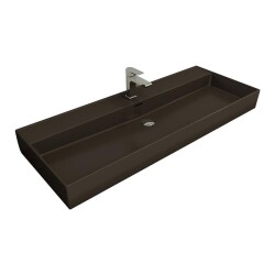 Bocchi Milano Etajerli Lavabo 120 cm Mat Kahverengi 1394-025-0126 - 1