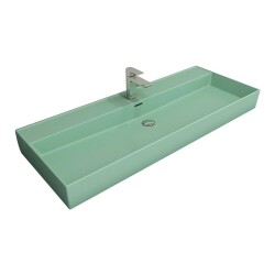 Bocchi Milano Etajerli Lavabo 120 cm Mat Mint Yeşil 1394-033-0126 - 1