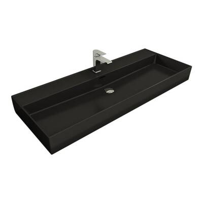 Bocchi Milano Etajerli Lavabo 120 cm Mat Siyah 1394-004-0126 - 1