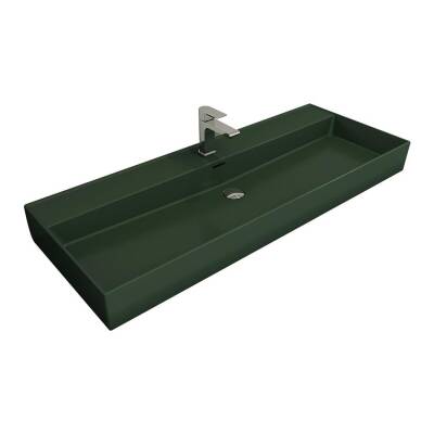 Bocchi Milano Etajerli Lavabo 120 cm Mat Yeşil 1394-027-0126 - 1