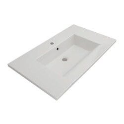 Bocchi Milano Etajerli Lavabo 80 cm Parlak Beyaz 1113-001-0126 - 3