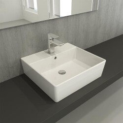 Bocchi Milano Lavabo 50 cm Parlak Beyaz 1216-062-0126 - 2