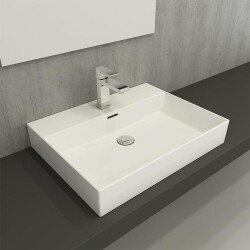 Bocchi Milano Lavabo 60 Cm Parlak Beyaz 1376-001-0126 - 2