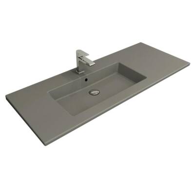 Bocchi Milano Lavabo Etajerli 120 Cm Mat Gri 1305-006-0126 - 1