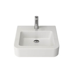 Bocchi Parma Lavabo 50 cm Parlak Beyaz 1122-001-0126 - 1