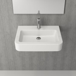 Bocchi Parma Lavabo 65 cm Parlak Beyaz 1123-001-0126 - 2