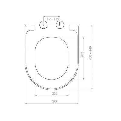 Bocchi Pure S Klozet Kapağı Parlak Bisküvi A0301-014 - 2