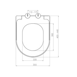 Bocchi Pure S Klozet Kapağı Parlak Kırmızı A0301-019 - 2