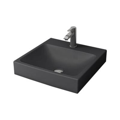 Bocchi Scala Tezgah Üstü Lavabo 48 Cm Mat Antrasit 1076-020-0126 - 1