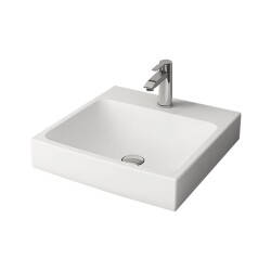 Bocchi Scala Tezgah Üstü Lavabo 48 Cm Mat Beyaz 1076-002-0126 - 1