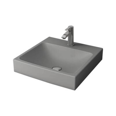 Bocchi Scala Tezgah Üstü Lavabo 48 Cm Mat Gri 1076-006-0126 - 1