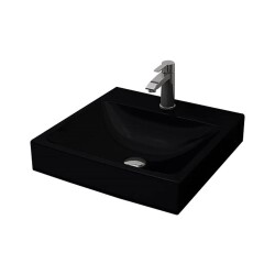 Bocchi Scala Tezgah Üstü Lavabo 48 Cm Mat Siyah 1076-004-0126 - 1