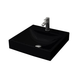 Bocchi Scala Tezgah Üstü Lavabo 48 Cm Parlak Siyah 1076-005-0126 - 1