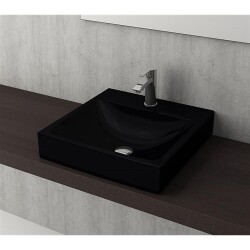 Bocchi Scala Tezgah Üstü Lavabo 48 Cm Parlak Siyah 1076-005-0126 - 2