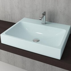 Bocchi Scala Tezgah Üstü Lavabo 60 Cm Mat Buz Mavi 1077-029-0126 - 1