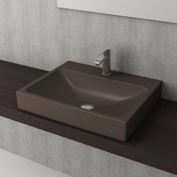 Bocchi Scala Tezgah Üstü Lavabo 60 Cm Mat Kahverengi 1077-025-0126 - 1