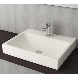 Bocchi Scala Tezgah Üstü Lavabo 60 cm Parlak Beyaz 1077-001-0126 - 2