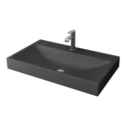 Bocchi Scala Tezgah Üstü Lavabo 80 cm Mat Antrasit 1078-020-0126 - 1