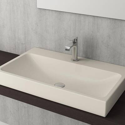 Bocchi Scala Tezgah Üstü Lavabo, 80 cm, Mat Yasemin 1078-007-0126 - 2