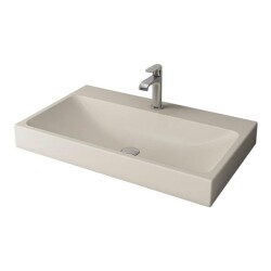 Bocchi Scala Tezgah Üstü Lavabo, 80 cm, Mat Yasemin 1078-007-0126 - 1