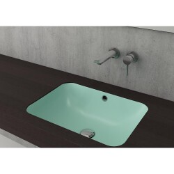 Bocchi Scala Tezgahaltı Lavabo 55 cm Mint Yeşil 1006-033-0125 - 1