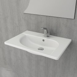 Bocchi Taormina Arch Etajerli Lavabo 65 Cm Mat Beyaz 1009-002-0126 - 2