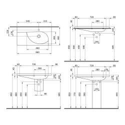 Bocchi Taormina Arch Etajerli Lavabo 86 Cm Mat Yasemin 1020-007-0126 - 3