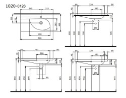 Bocchi Taormina Arch Etajerli Lavabo 86 Cm Parlak Siyah 1020-005-0126 - 3