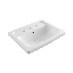 Bocchi Taormina Pro Lavabo Üç Delikli 57 cm Parlak Beyaz 1004-001-0127 - 1