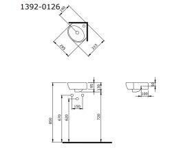 Bocchi Taromina Arch Köşe Lavabo 30 cm Mat Siyah 1392-004-0126 - 2