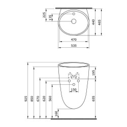 Bocchi Venezia Asma Monoblok Lavabo Armatür Deliksiz Mat Mint Yeşil 1083-033-0125 - 2