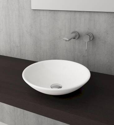 Bocchi Venezia Çanak Lavabo 40 cm Parlak Beyaz 1120-001-0125 - 1