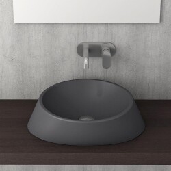 Bocchi Venezia Çanak Lavabo 56 cm Mat Antrasit 1010-020-0125 - 2