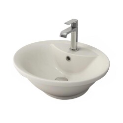 Bocchi Verona Çanak Lavabo 50 cm Parlak Bisküvi 1046-014-0126 - 1