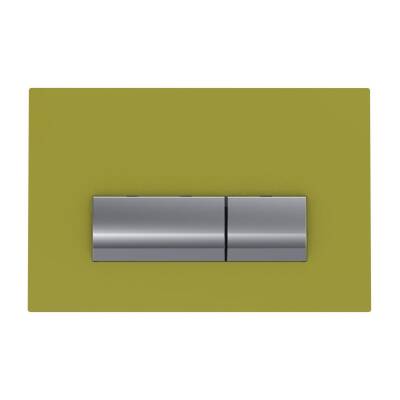 Bocchi Vivente Gömme Rezervuar Kumanda Paneli Metal Cam Sarı 8200-0156 - 1