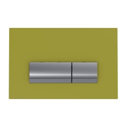 Bocchi Vivente Gömme Rezervuar Kumanda Paneli Metal Cam Sarı 8200-0156 - 2