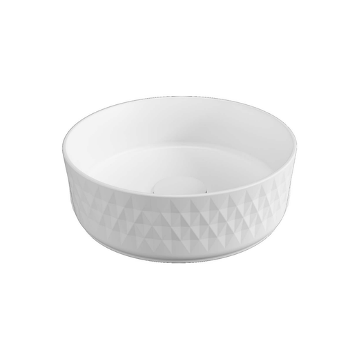 Isvea Artısan Edition Rombo Mat Beyaz Tezgah Üzeri Lavabo 36 cm